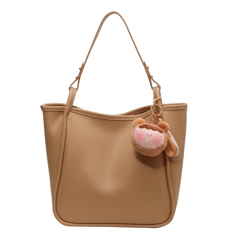 Large capacity pink bag women's new versatile fashion commuter bag casual simple shoulder bag tote bag