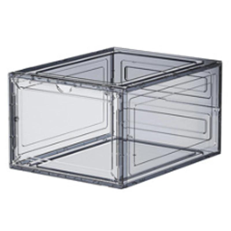 

Складная коробка для обуви с крышкой, влагонепроницаемый и пыленепроницаемый шкаф для обуви, штабелируемые коробки для хранения обуви, многоцелевые домашние органайзеры