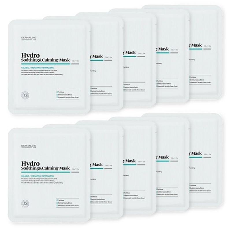 

DERMALINE Hydro Soothing & Calming Mask Pack Set (10 Sheets)