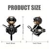 Head shake rotating propeller plane cool bear pilot car air fresheners accessories decoration fun diffuser perfume fragrance men