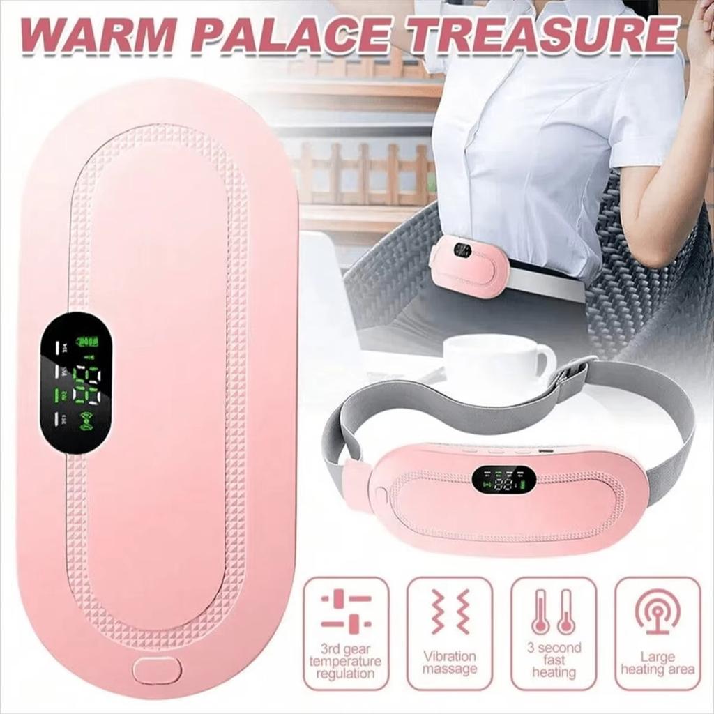 Electric Menstrual Spasm Massager Vibrator Heating Belt Suitable For Relieving Menstrual Discomfort, Keeping Waist And  heating