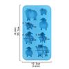 Flexible Blue Silicone Sheep Molds 20cm Food Grade Baking Tray For Ice Candy Chocolate Cake Decorations Chocolate Molds