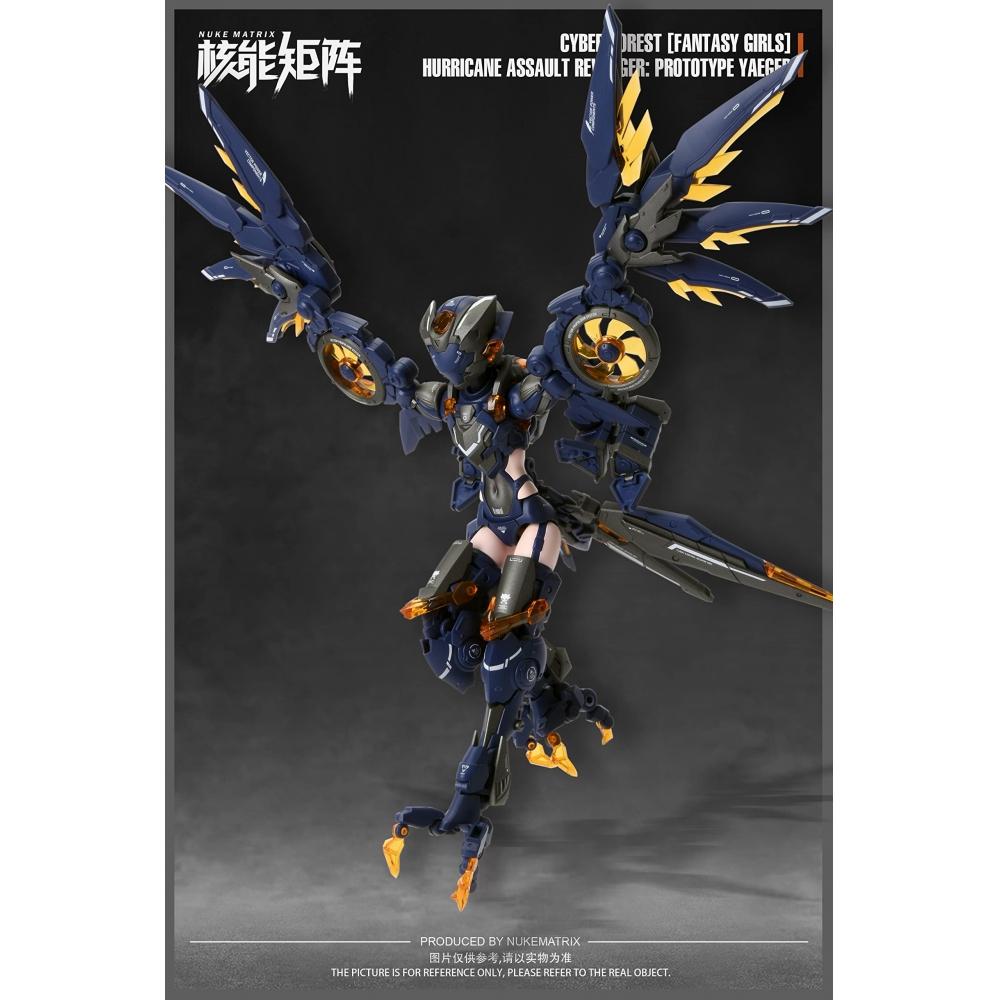 NUKE MATRIX "Cyberforest FANTASY GIRLS" Hurricane Assault Revenger Prototype Jaeger 110.5 Scale PVC&ABS Assembly Plastic Model
