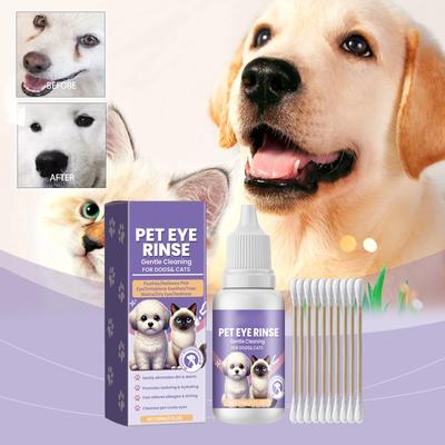Pet Eye Wash To Remove Tear Marks, Eye Cleaning Care, Gentle Moisturizing And Dirt Removal 30ml