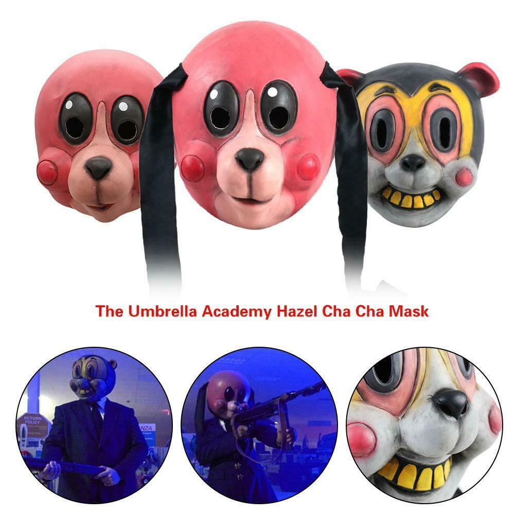 The Umbrella Academy Hazel Chacha Mask Adult Cosplay Costume Helmet For Parties