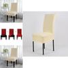 Premium Stretch Spandex Dining Room Chair Cover For Elegant Furniture Decor
