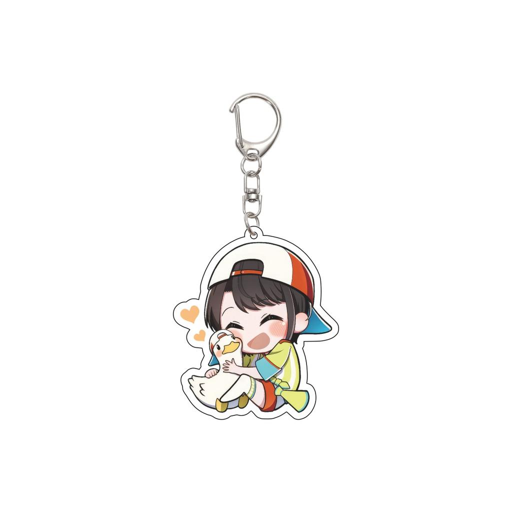 55MM Anime hololive Keychain Tokino Sora/Robocosan/Ōokami Mio/Shirogane Noel Key Chain Acrylic Model Plate Christmas Gifts