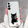 Casing For Samsung A16 A17 A15 A14 A13 A12 A10 A26 A25 A24 A23 A22 Phone Cover Cute Penguin Pattern Transparent Silicone Shell For Samsung Bumper Case