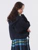 Beams Boy Women's Cotton Military Hooded Blouson Jacket, D.Navy, Free Size
