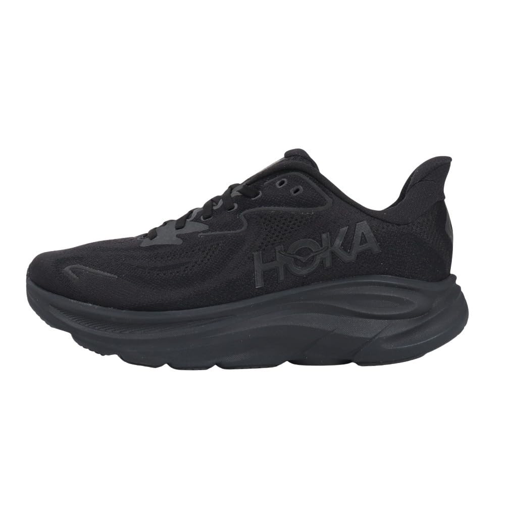 HOKA Clifton 10 Running Black Sneakers for Walking and Road and Cushioned Shoes, (1162030-BBLC), Use, Ultra-Lightweight (Black/Size 25.0/Men's)