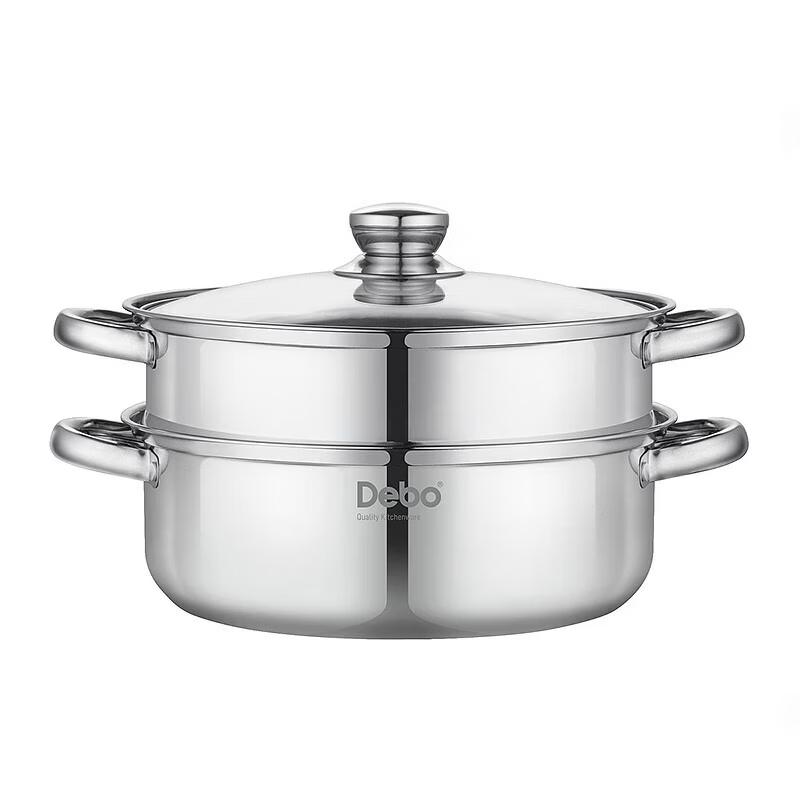 DeBao 28cm 304 Edelstahl doppelwandiger Dampfgarer Topf