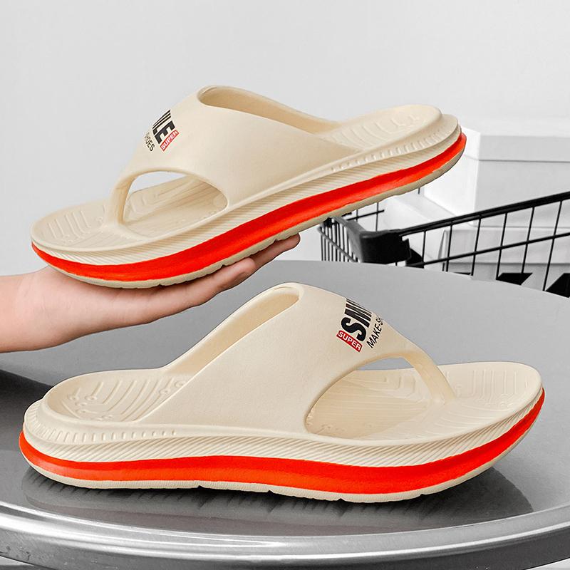 New Summer Light And Comfortable Beach Shoes Men Women Flip-flops Thick-soled Non-slip Couple Sandals Outdoor Casual Shoes Men's Slippers