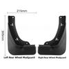Fender Mud Guards Car Mudguards PP Plastic Protects Paint Shields From Stones Complete Set Mud Guards Mud Guard