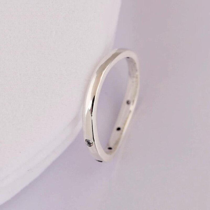 New 925 Sterling Silver Pan Ring Water Whirl With Crystal Ring For Women Wedding Party Gift Fashion Jewelry
