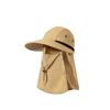 Large Brimmed Sun Hat Full Face Coverage Wide Brim Hat Casual Neck Flap Cap  Men Women