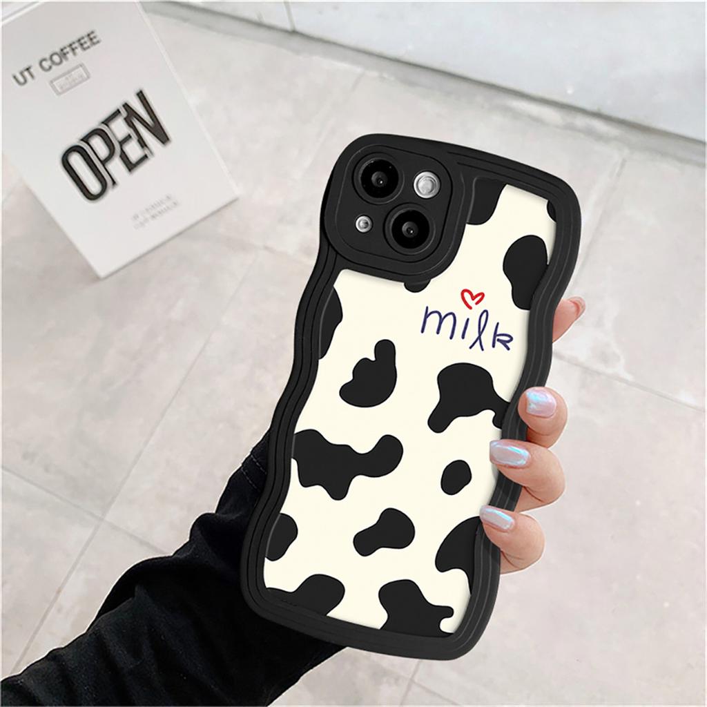 Mobile Phone Cases for iPhone 11 13 XR 15 Pro Max 12 14 Pro Max Case iPhone 16 7 Plus 8 Plus XS Max Big Wave Solid Color Cartoon Anti-drop Waterproof