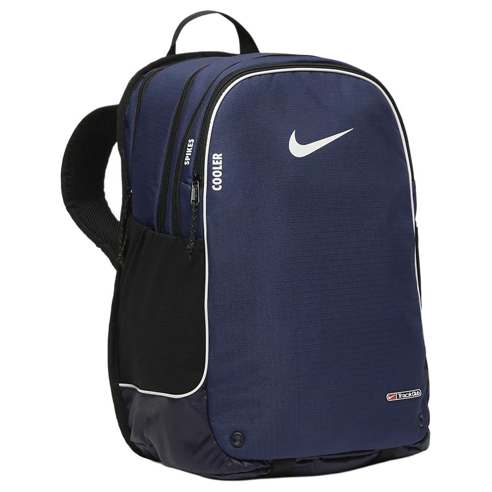 Nike Fabric Backpack Regular Unisex Deep Navy Blue & Black & Mountain White Casual HF9418-427