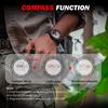 NORTH EDGE THARSIS Men‘s Carbon Fiber Watch 50M Waterproof Sports Outdoor Hiking Altimeter Barometer Compass Luminous Dial