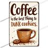 Vintage Coffee Metal Tin Sign Cafe Wall Art Decor Living Room Home Pubs Bar Decoration