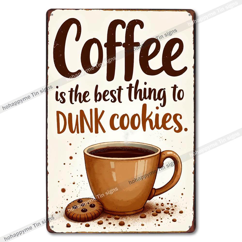 Vintage Coffee Metal Tin Sign Cafe Wall Art Decor Living Room Home Pubs Bar Decoration