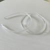 Plain Headbands Toothed Hair Hoop Headbands Clear Plastic Hair Hoop 8mm/12mm/20mm/25mm Plain Headbands Toothed Comb