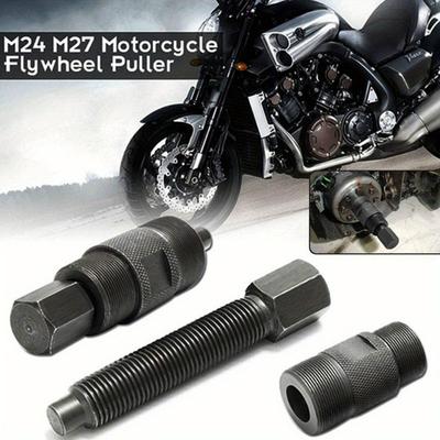 1Pc Engine Magneto Flywheel Puller Double-head Code Rotor Puller Removal Tool 24/27mm Screw Motorcycle Repair Tools