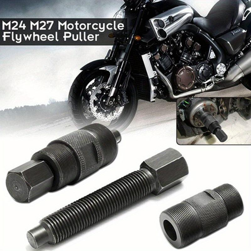 1Pc Engine Magneto Flywheel Puller Double-head Code Rotor Puller Removal Tool 24/27mm Screw Motorcycle Repair Tools