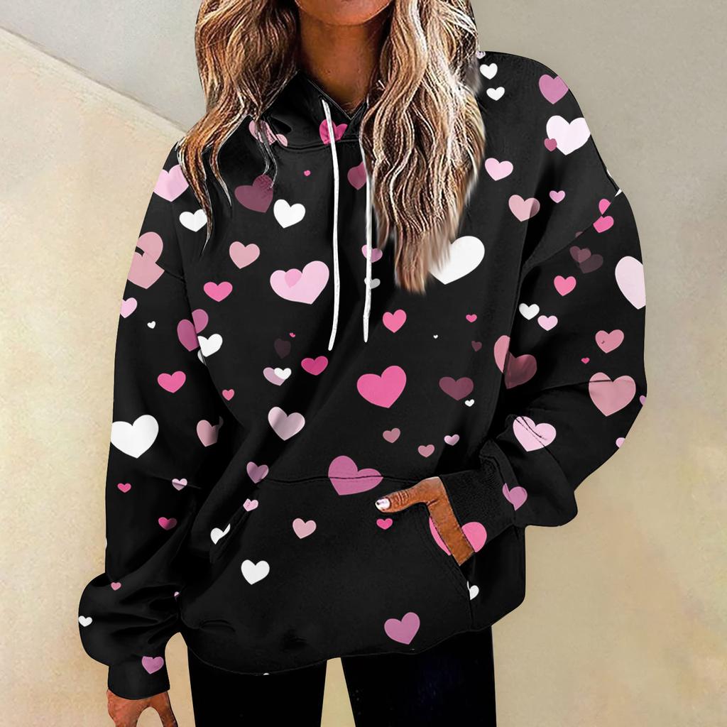 Dámská móda Denní všestranný Ležérní mikiny s výstřihem Grafika Denní Dlouhý rukáv Gradient Patchwork Potištěné Top mikiny