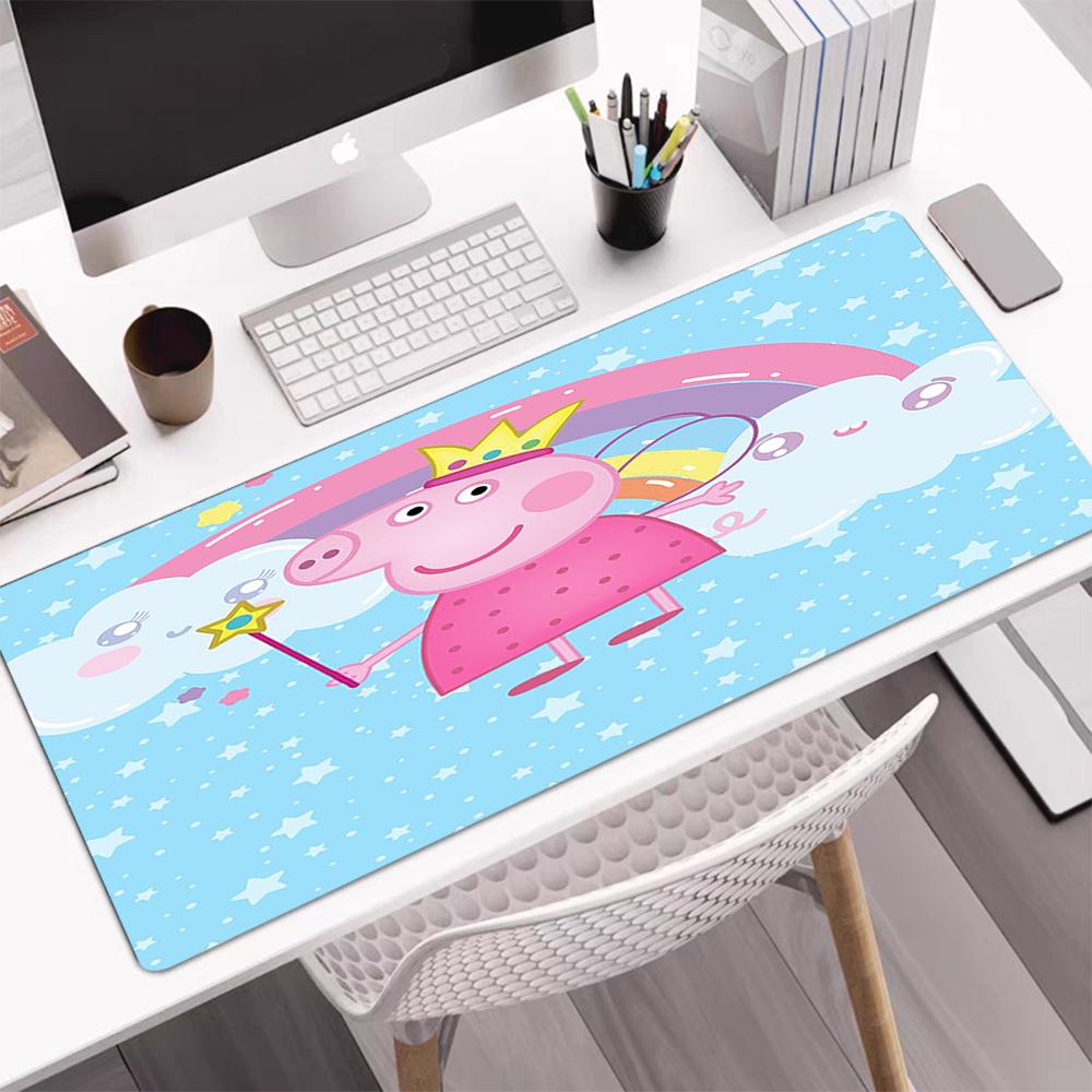 Peppa Pig Theme Mouse Pad, Non Slip Rubber Base, Multifunctional Office & Home Decor, Perfect for Workspace Personalization.