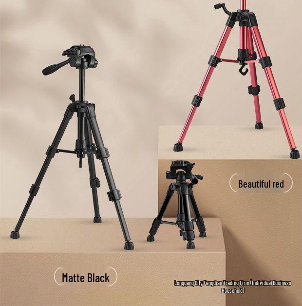 Portable Desktop & Floor Standing Tripod with Ring Light for Live Streaming & Photography