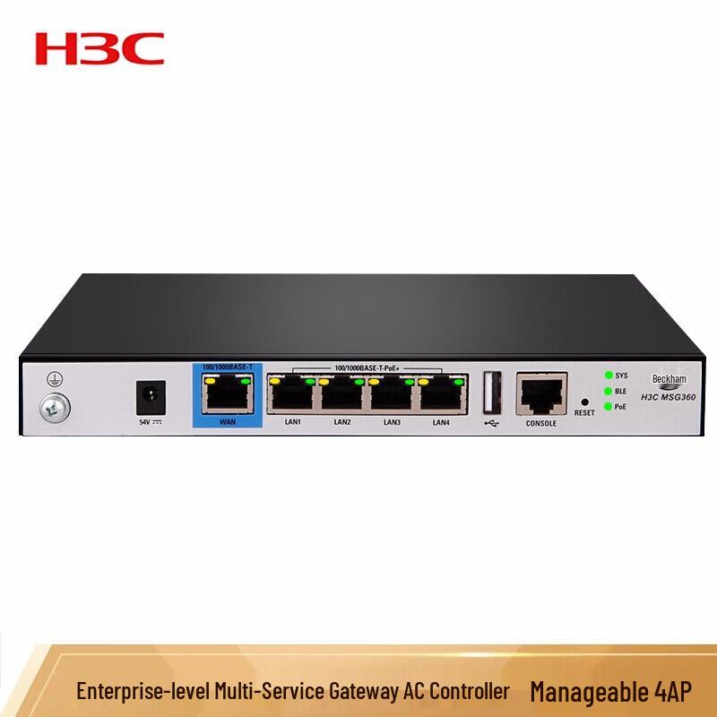 

H3C MSG360-4-PWR Wireless AP Controller