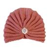 Winter Warm Hijab Caps Soft Turban Cap Fashion Knitted Hats  for Women