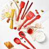 ZISIZ Silicone Cooking Slotted Spatula Set