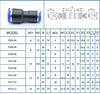 1Pc Plastic Pneumatic Fittings Push in Straight Reducer Connectors Water Hose Quick Connect for Air/Vacuum Water Hose 2 Ways
