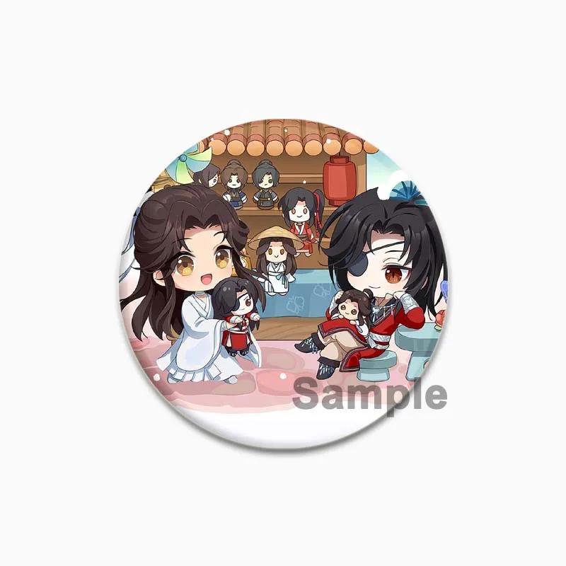 32/44/58mm Heaven Official's Blessing Anstecker Huacheng Xie Lian Anime Broschen Handgemachte Niedliche Emaille-Pins für Kragen Kleidung Schmuck 44/58mm