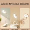 FASHION LED Desk Lamp Clip On Type USB Charging With Built In Lithium Battery Touch Dimming Student Learning Reading Table Lamp