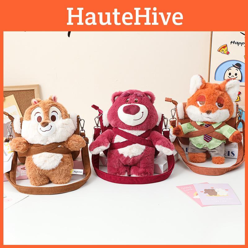 Stuffed Animal Detachable Crossbody Bag Cute Holiday Gifts For Girls