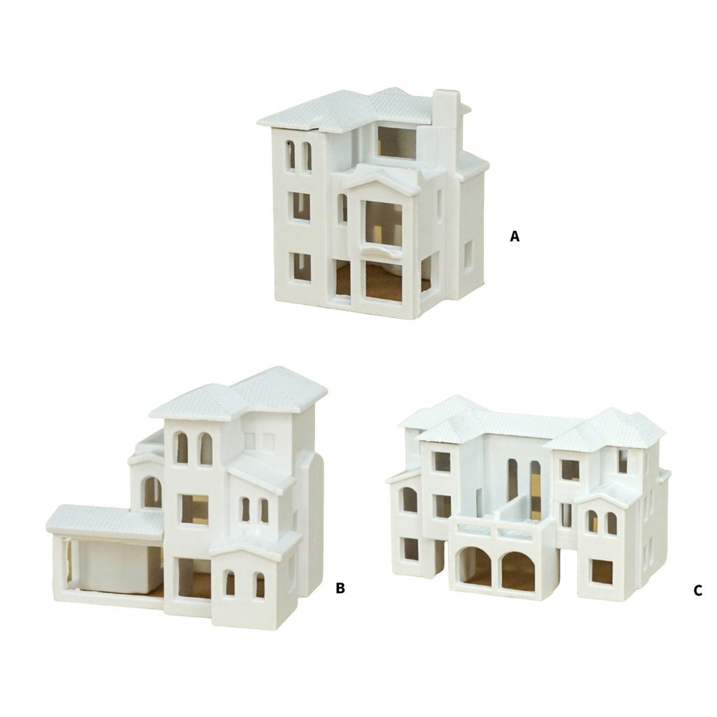 N Scale 1:500 Villa Building Assembling Model Outland Realism Scene Sand Table Buildings Model Dollhouse Building Model