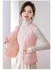 Women's Down Cotton Vest - Winter Slim Fit, Thick, Warm, Short Vest with Velvet Lining