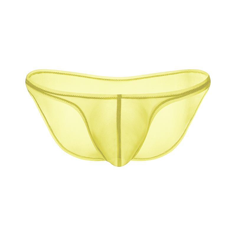 Men's Ultra-Light Ice Silk Transparent Thong Briefs