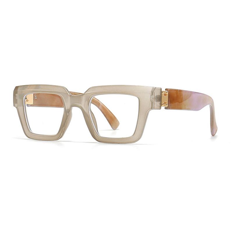 New Oversized Square Presbyopic Reading Glasses Unisex Marbling Retro Computer Eyewear Spectacles With Diopter +0.5to+3.0