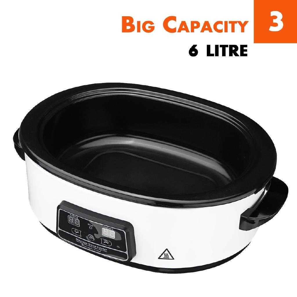 750W Electric Massage Stone Heater Electric Massage Stone Heater Heating Machine LCD Display Hot Stone Heater