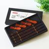 4 Pair Japanese Natural Wood Chopsticks Set Noodles Sushi Chopsticks With Chopsticks Rack Reusable Chinese Tableware Gift Box