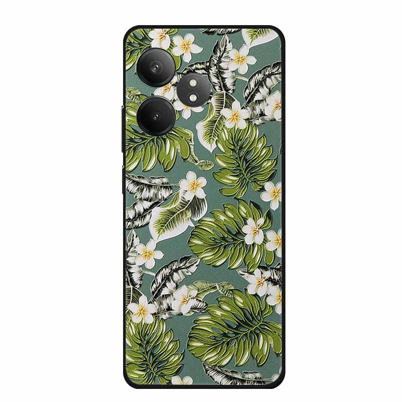 3D Emboss Case For Realme GT Neo6 Neo 6 SE 6SE Phone Case Flowers Silicone Soft Coque For Realme GT 6 T 6T Back Cover Case Funda