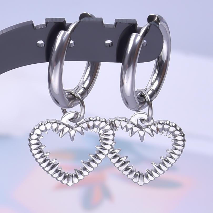 The Sword Earrings For Women/Men Accessories Vintage Jewelry Stainless Steel Hoop Ear Piercing Sabre Charm Goth Pendientes Gifts