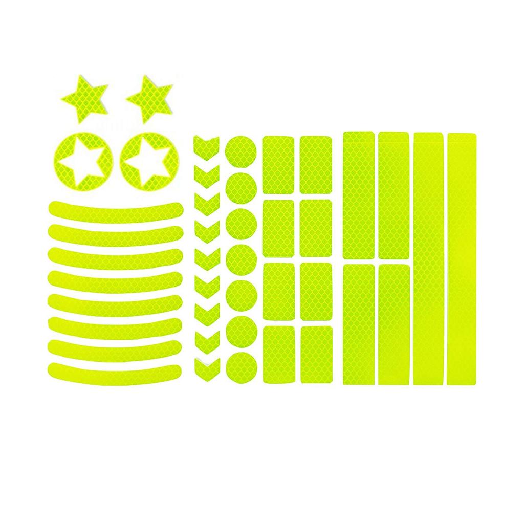 Honingraatreflector fietslichaamsticker stickers nacht reflecterende logo rasterstrepen waarschuwingsauto