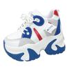 Fashion Women Platform sneaker Breathable Mesh Shoes 2025 New Spring Chunky Sneakers Wedges Hidden Heels Hollow Leisure Shoes for Woman