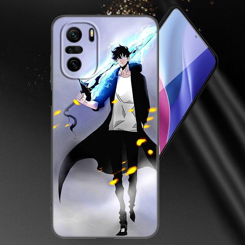 Anime Solo Leveling Phone Case For Xiaomi Mi POCO X3 NFC GT M4 M3 12 11T 10T Pro A3 11 Lite NE 5G 12X 11i F3 Soft Black Cover