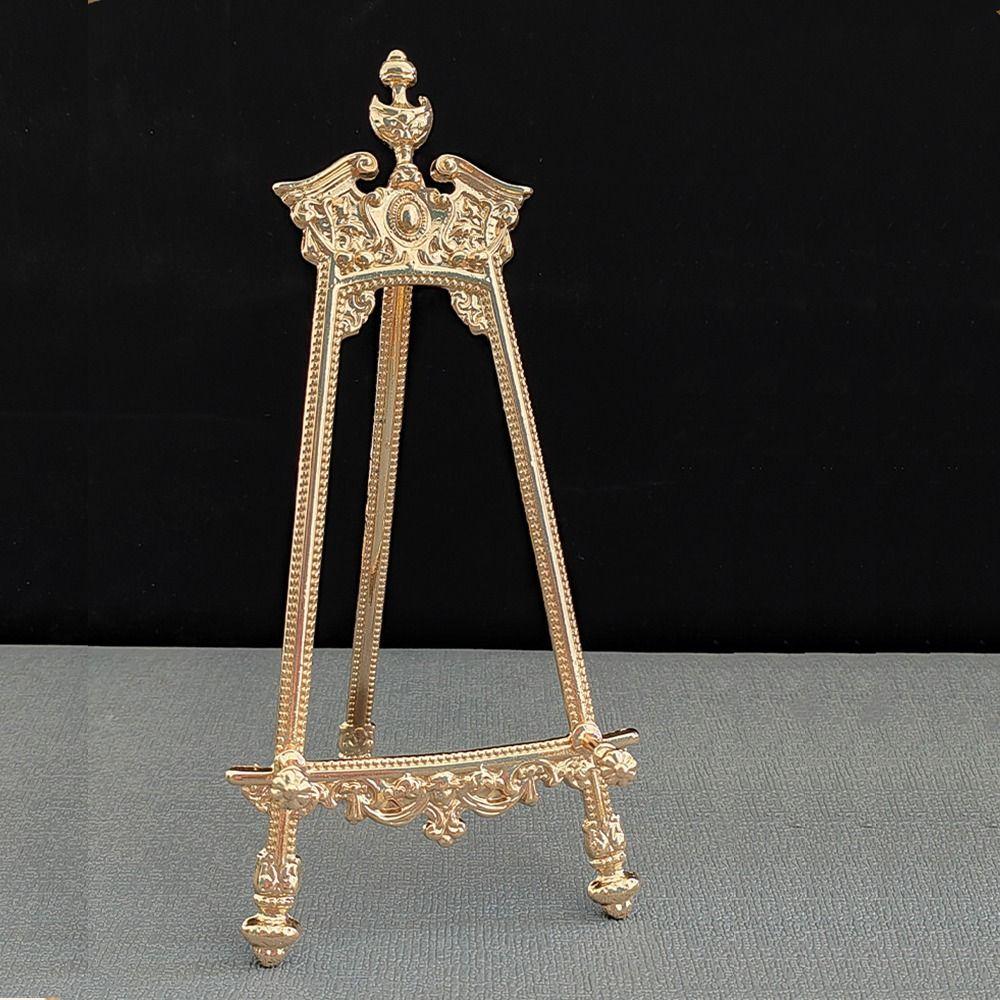 Creative Plate Display Stand Gold Art Photo Frame Holder Frame Bracket  Tabletop Decoration