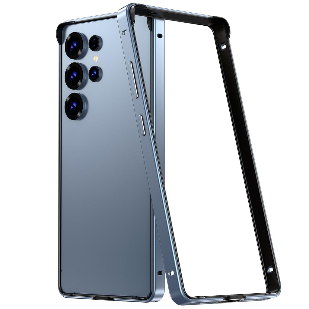 Kovový nárazníkový kryt Titanově šedý pro Samsung Galaxy S26 Ultra S25 Plus S25Ultra S25 S24 S24Plus Ochranný rámeček na telefon Příslušenství